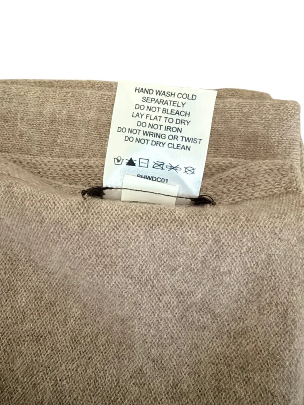 QUINCE cashmere wrap scarf Oatmeal beige